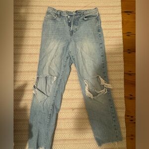 BDG Light Blue Ripped Boyfriend Jeans